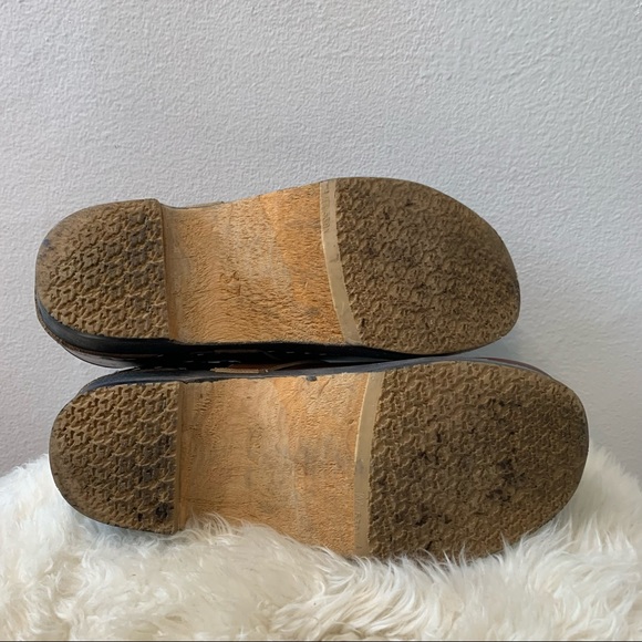 VINTAGE brown clog shoes - Picture 6 of 8